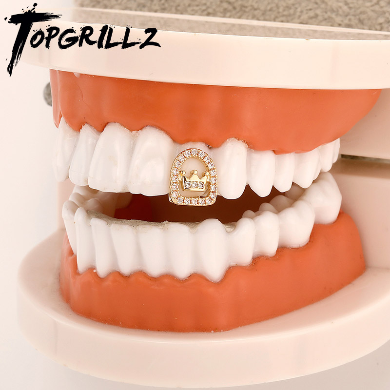 Women'S Fashion Visor - TOPGRILLZ Iced Out Single Full CZ