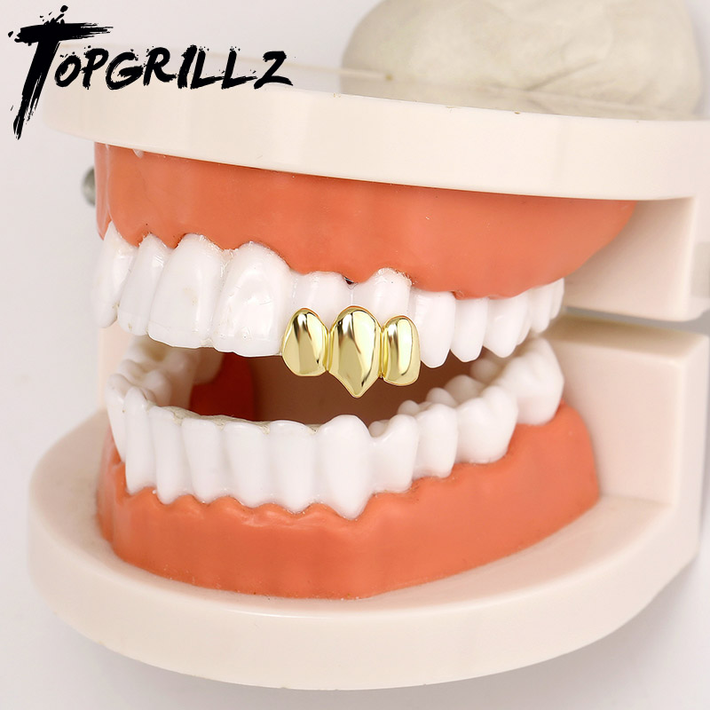 Women'S Fashion Visor - TOPGRILLZ Hip Hop Glossy Teeth Grillz