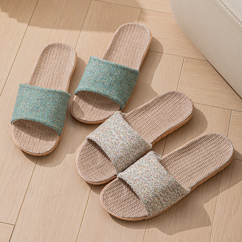 Women Fashion Ideas - Hemp Casual Women's Slippers Home Flats