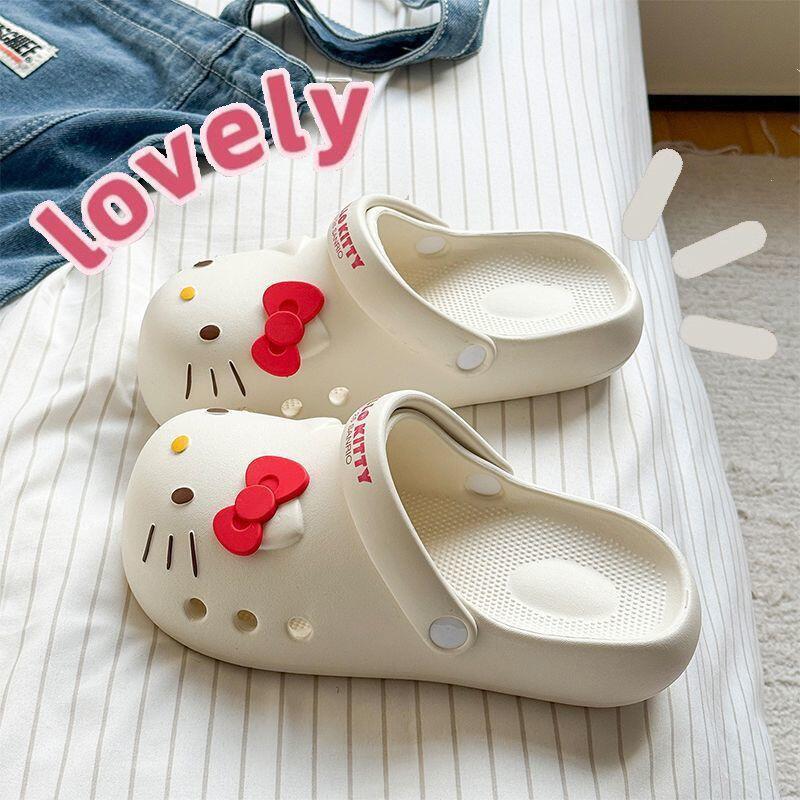 Women Fashion Drawing - Croc Shoes for Girls Hello Kitty