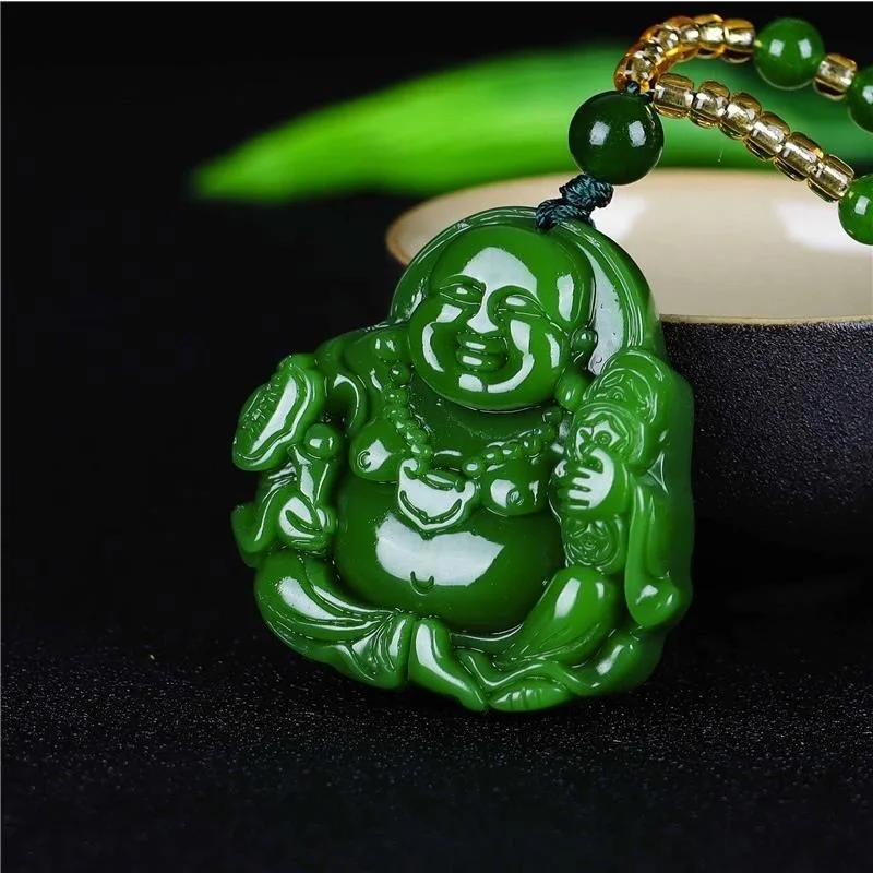 Chinese Green Jade Maitreya Bu - огляд і ціна Women Fashion Drawing