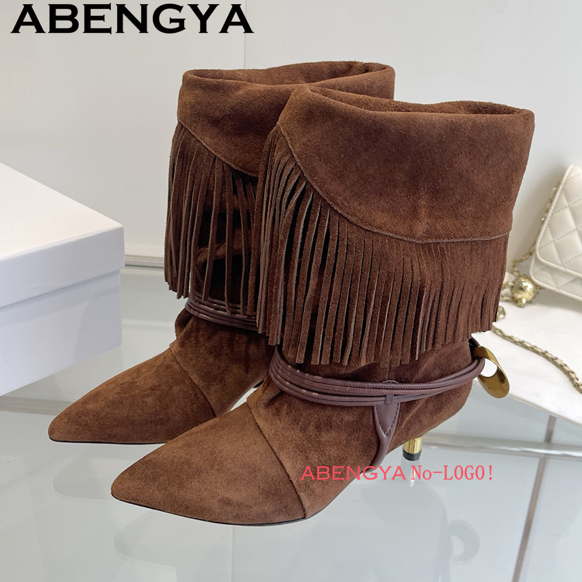 Suede Leather Edge Tassel Desi - огляд і ціна Women Fashion Week 2026