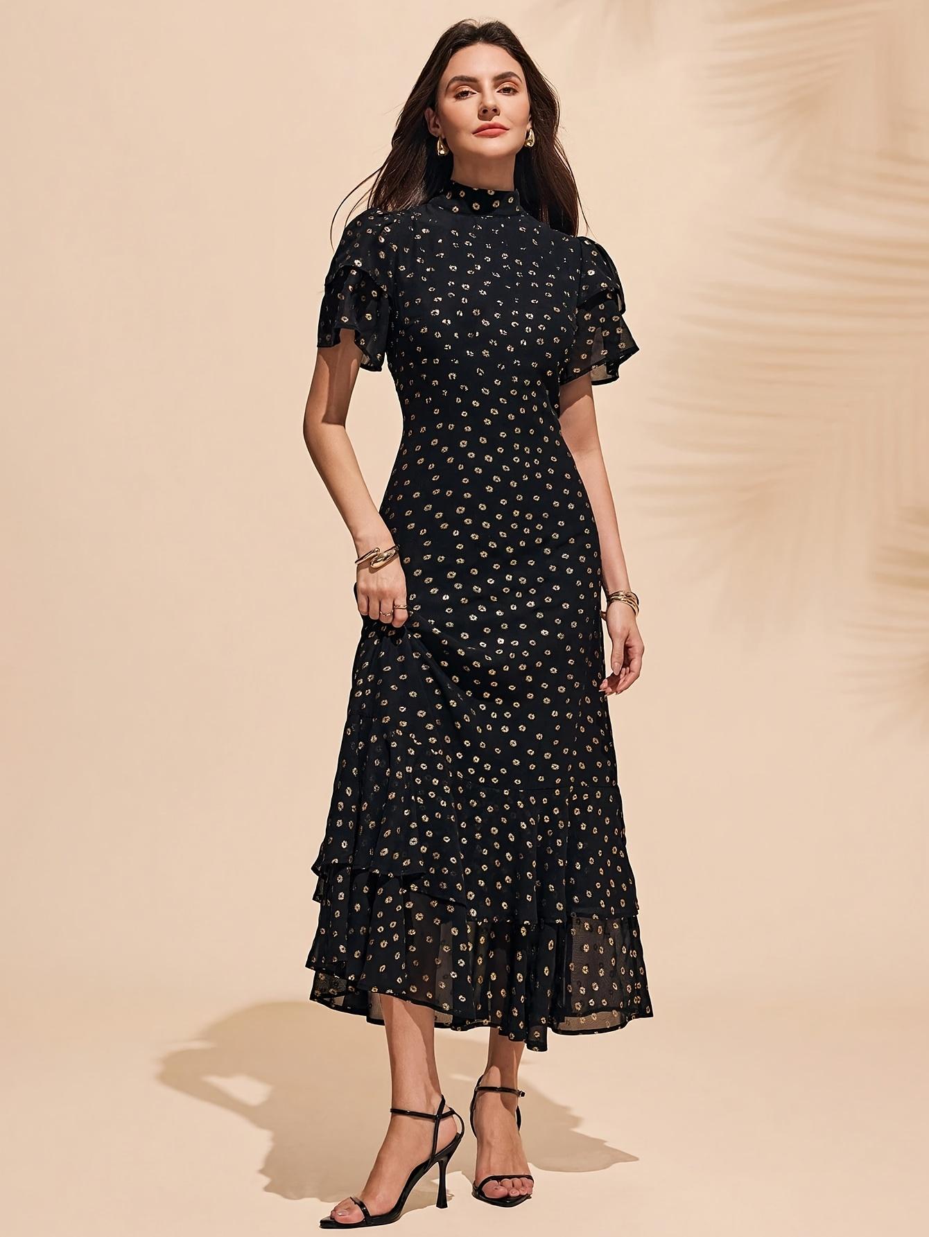 Elegant Ladies Gold Embossed C - огляд і ціна Women Fashion Ideas