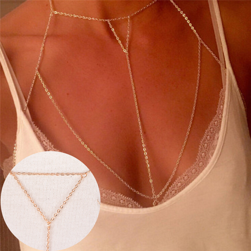 Gold Silver Fashion Link Chain - огляд і ціна Women'S Fashion Harness