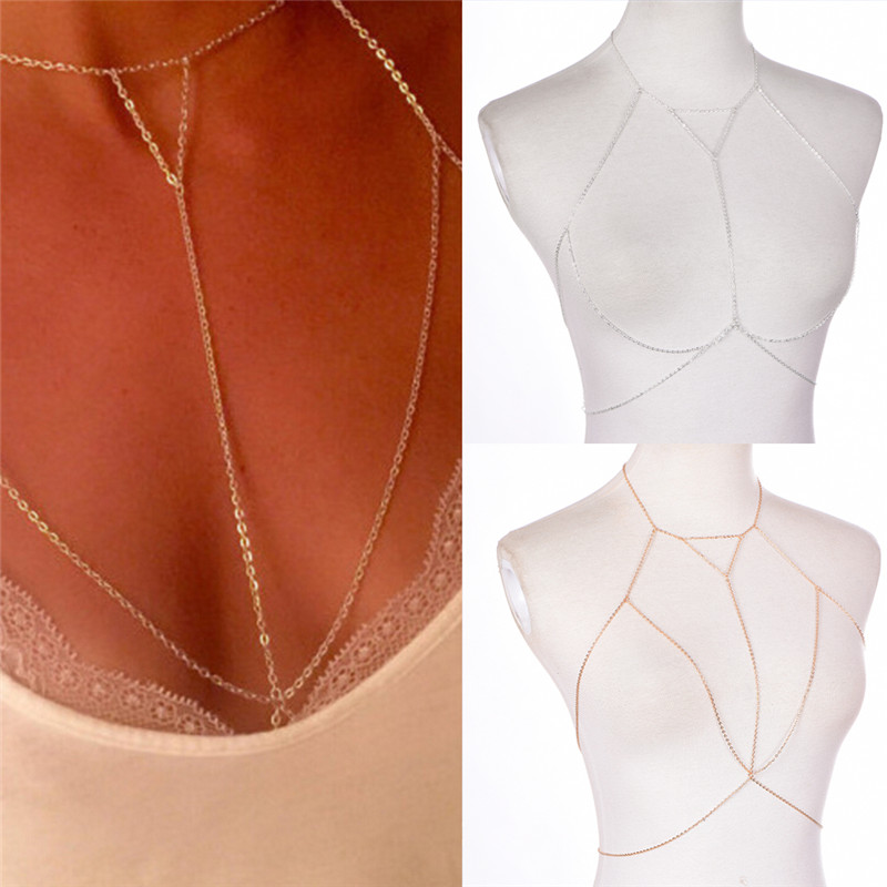 Gold Silver Fashion Link Chain - огляд і ціна Women'S Fashion Harness