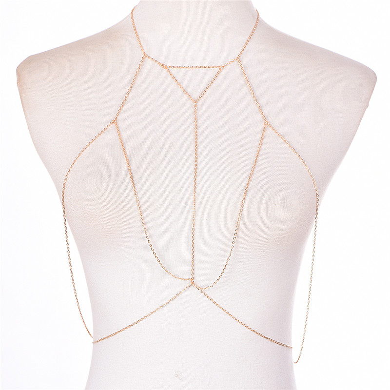 Gold Silver Fashion Link Chain - огляд і ціна Women'S Fashion Harness