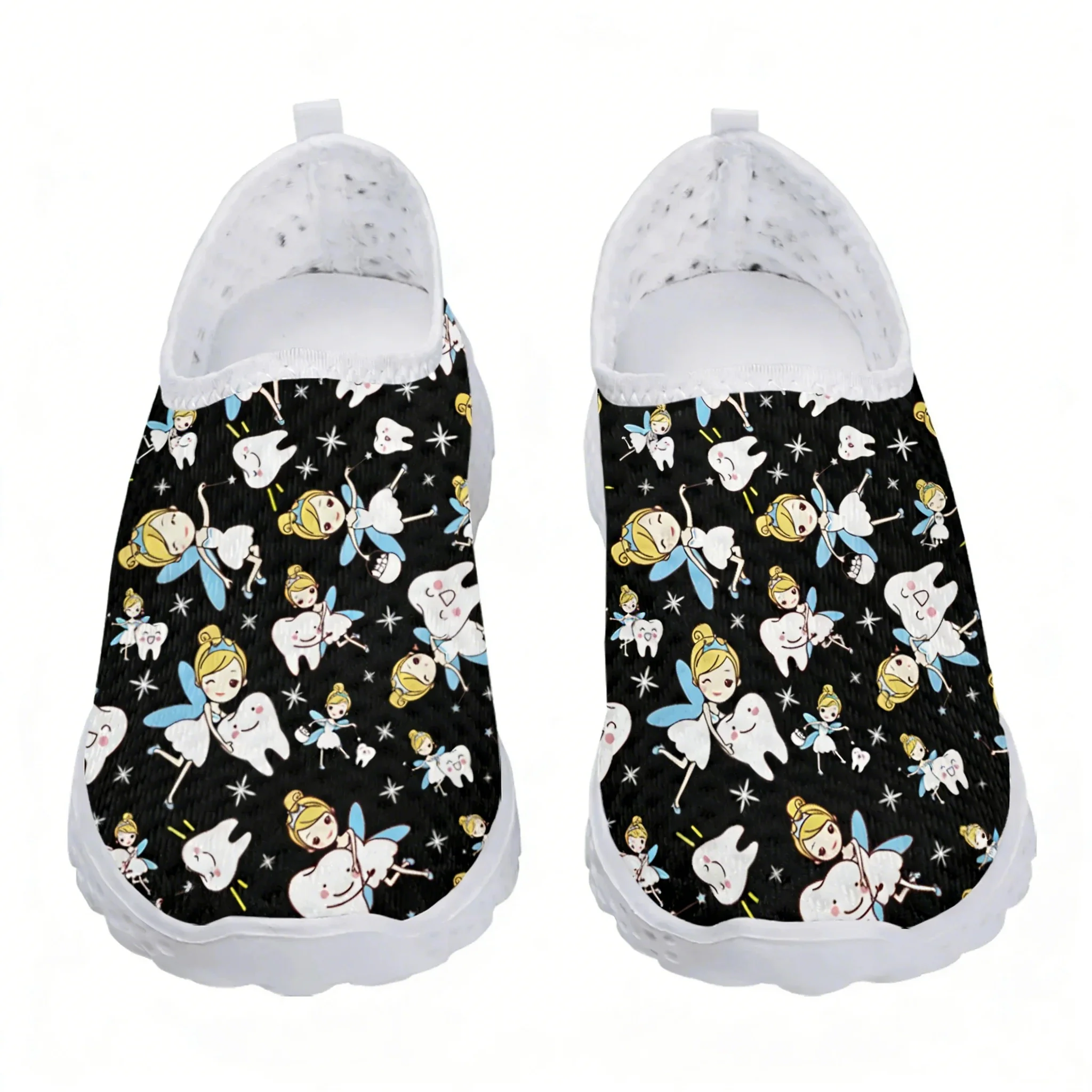 Cute Cartoon Nurse Elf/Teeth M - огляд і ціна Women'S Fashion Tennis Shoes