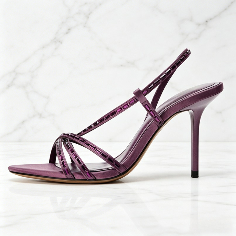 Purple Rhinestone Detail Heele - огляд і ціна Women Fashion Ideas