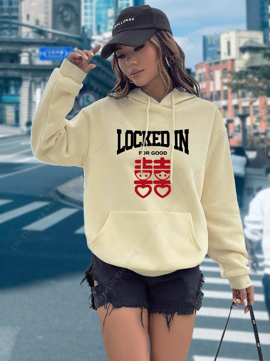 Funny Letter Print Hoodies Wom - огляд і ціна Women'S Y2K Fashion Aesthetic
