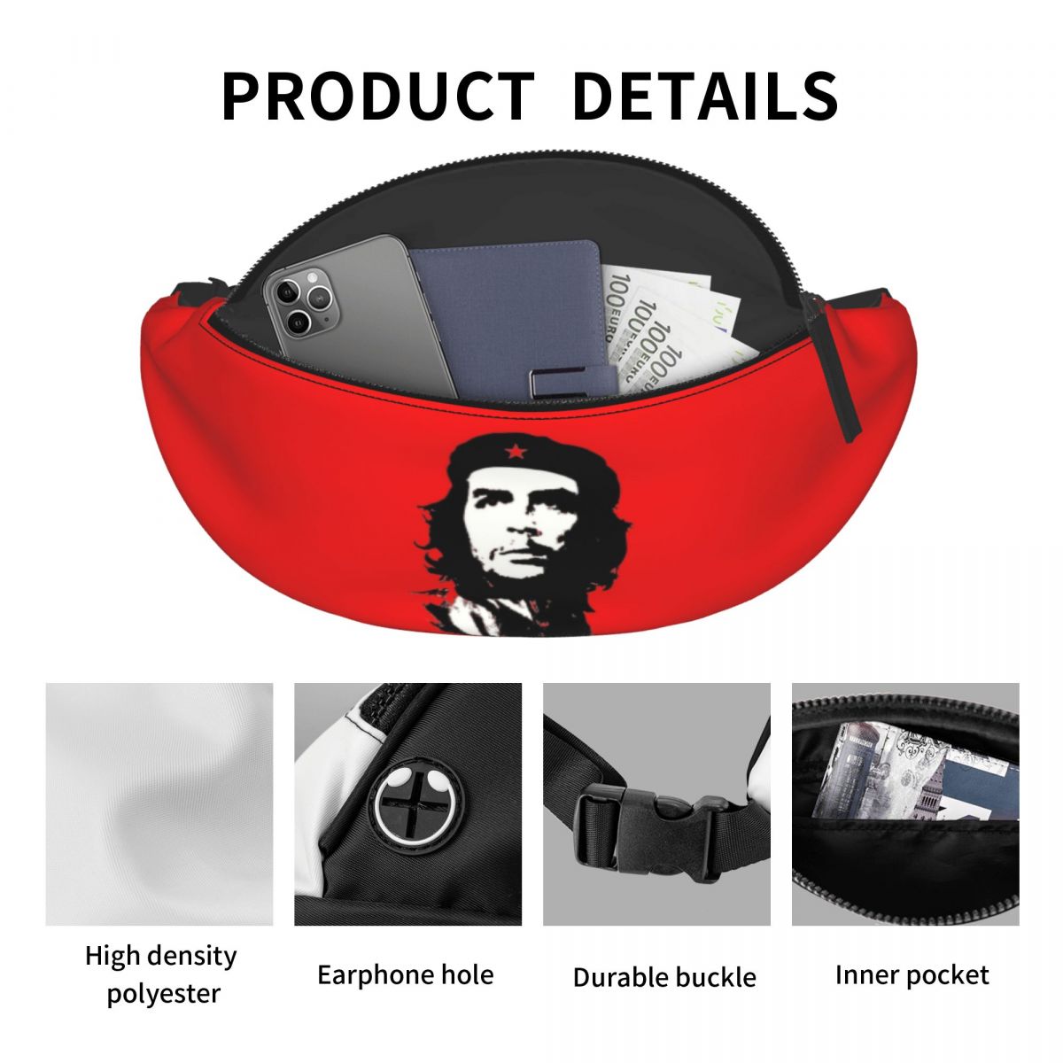 Custom Che Guevara Fanny Bag C - огляд і ціна Women'S Fashion Revolution