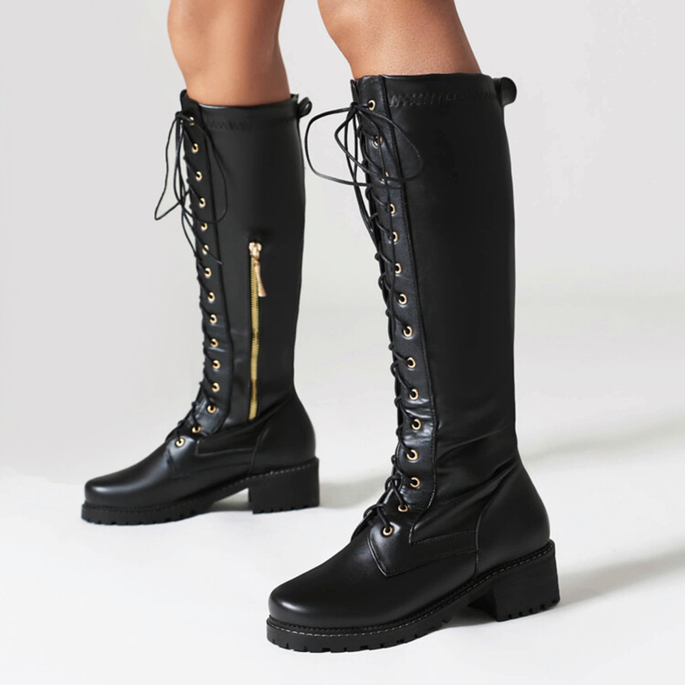 Size 33-50 Women Leather Knee  - огляд і ціна Women'S Fashion Riding Boots