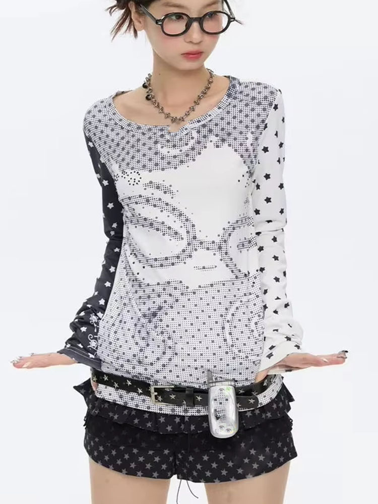 Y2k Aesthetic Long Sleeve T-sh - огляд і ціна Women'S Y2K Fashion Aesthetic