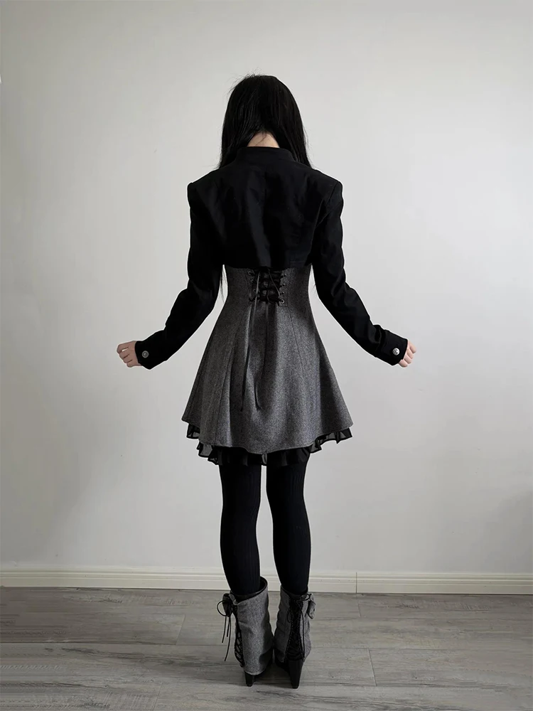 Gothic Punk Y2K Stand Collar D - огляд і ціна Women'S Y2K Fashion Aesthetic